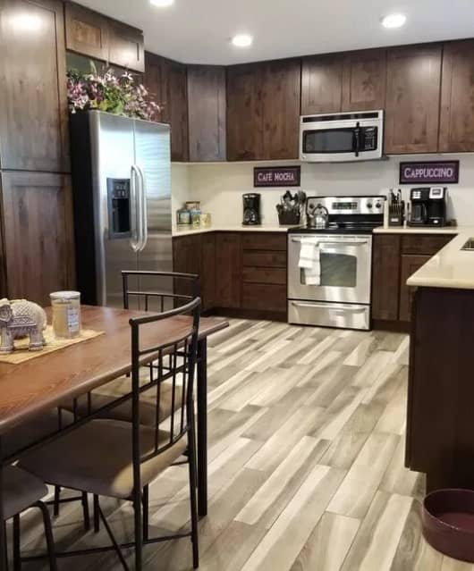 kitchen of a sober living house