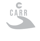Logo with a stylized wave and the word "CARR" beneath a large "C".