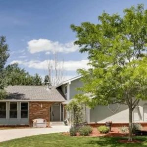 front of a sober living house