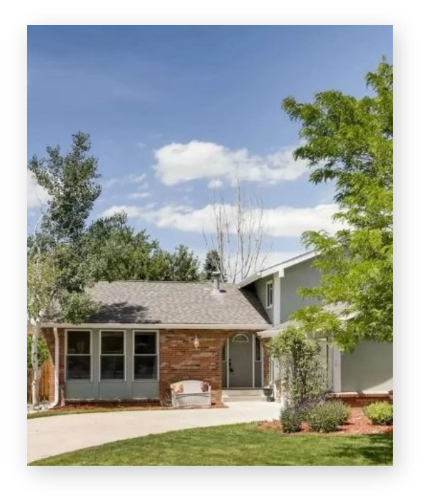 front of a sober living house